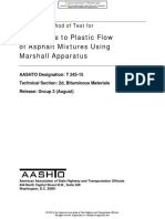 AASHTO - T 245-15 - Resistance To Plastic Flow of Asphalt Mixtures Using Marshall Appartus