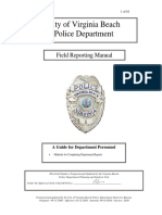 Virginia Beach Police Department (VBPD) Field Reporting Manual