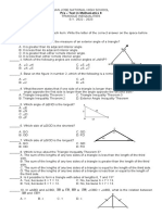 Pretest in Triangle Inequalities