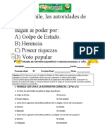 6° Año - Historia Prueba Poderes Del Estado