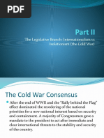 The Legislative Branch: Internationalism Vs Isolationism (The Cold War)