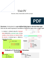 Structure, Union, Enumeration and File Concepts