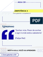 R10P - Aula 20 Entendendo A Competência 5