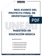 2do. AVANCE DEL PROYECTO FINAL GRUPO N 11