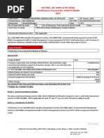 Acerta Iso 9001 (QMS), Iso 14001 (Ems) & Iso 45001 (Oh&Sms) Proposal - Premier Industrial Chemical Mfg. Co. (PVT) LTD - Jan 2023-2