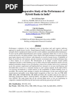 L-A Comparative Study of The Performance of Hybrid Banks in India-Dr S.M.Tariq Zafar