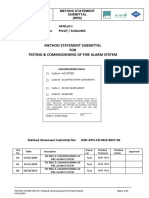 Fire Alarm Method Statement