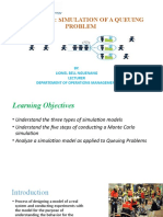 Lecture 4 - Simulation of A Queuing Problem