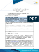 Guía de Actividades y Rubrica de Evaluación - Fase 2 - Identificación de Requerimientos