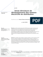 Schémas Directeurs de Développement Des Réseaux Électricité de Distribution