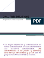 Oral Presentation