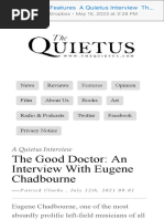 The Quietus Features A Quietus Interview The Good Doctor An Interview With Eugene Chadbourne