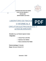 Informe 6 Circuito Electrico DC y Leyes de Kirchhoff