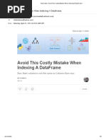 Avoid This Costly Mistake When Indexing A DataFrame
