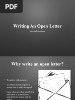 Open Letter Slideshow