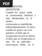 Ligamentos Geneticos