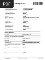 My Visa Application Form