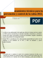 Lineamientos Técnicos para La Prevención y Control de Rabia