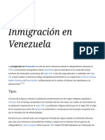 Inmigración en Venezuela - Wikipedia, La Enciclopedia Libre