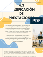 4.3 Clasificación de Prestacione