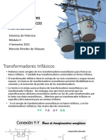 7A Sistemas de Potencia Módulo II Transformadores Monofásicos en Bancos Trifásicos