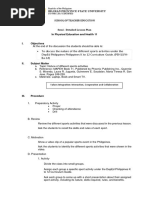 Semi-Detailed Lesson Plan Pe11