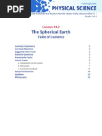 Physical Science SHS Lesson 14.2 The Spherical Earth