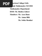 Book Bank Mathematics XII2022 (Ch#1-5)