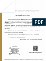 Declaração de Cursando - Com Fundo (Pós-Graduação) - Jessica Ellen Luciano Braga - Saúde Pública