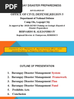 Barangay Disaster Preparedness