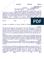 Acórdão Ilegitimidade Do Ministério Público Nos Crimes de Natureza Semí-Pública