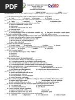 Grade 8 Science Second Quarter Exam