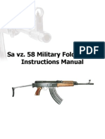 Sa VZ 58-7-62x39 Military Folder Rifle Instructions Manual