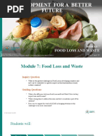 Module 7 Food Loss and Waste