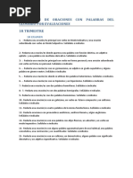 Generación de Oraciones Con Palabras Del Glosario Por Evaluaciones