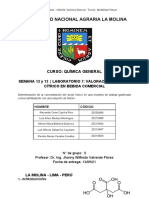 Informe - Valoración Acido Cítrico en Bebida Comercial