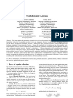 Nonholonomic Antenna: 1 Laws of Regular Reflection