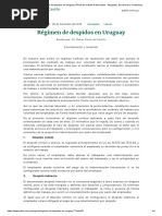 Régimen de Despidos en Uruguay - Pérez Del Castillo & Asociados - Abogados, Escribanos y Contadores