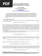 Our Quantized World: About The Physical Mass