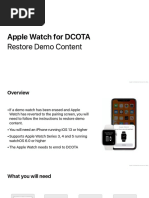 DCOTA - Restore Content For Apple Watch