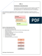 Unit - 1 Introduction To Operating System