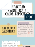 Capacidad Calorífica y Calor Específico