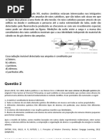 Modelos Atômicos - Exercícios 