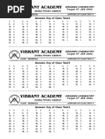 Answer Key Class Test-9 - Online