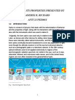 Optics and Its Properties