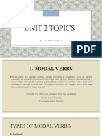 U2 Topics Modal Verbs