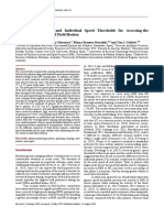 David Casamichana, Esther Morencos, Blanc - The Use of Generic and Individual Speed Thresholds For Assessing The Competitive Demands of Field Hockey