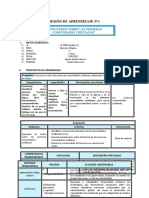 5° Sesión de Aprendizaje - Sesión1-Sem.1-Exp.1 - Religion