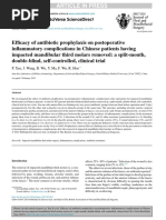 3-Efficacy of Antibiotic Prophylaxis On Postoperative