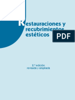 Estauraciones y Recubrimientos Estéticos: 2. Edición Revisada y Ampliada